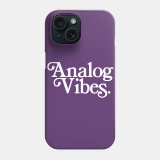 Analog Vibes Typography Design - Keyboard Synth Player/Electro DJ Phone Case