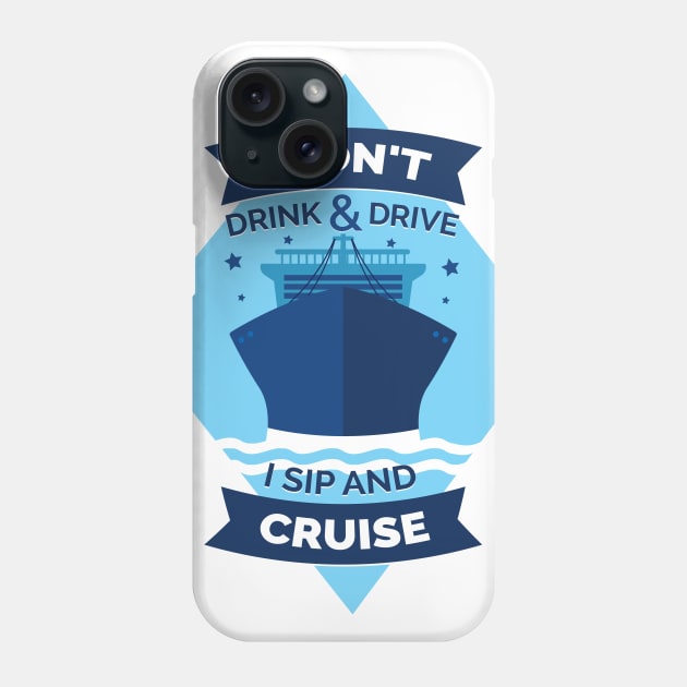 Funny Cruise Ship Design Phone Case by LR_Collections