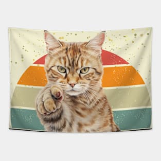 Cat i want you pointing style Tapestry