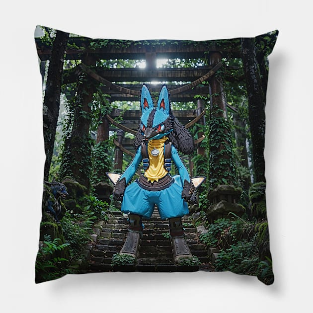 Aura Fighting-Steel type Pillow by CodigoCero