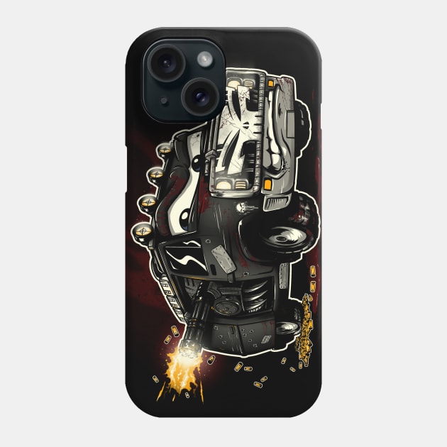 War Wagon (bloody) Phone Case by poopsmoothie