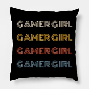 Gamer Girl Graphic Pillow