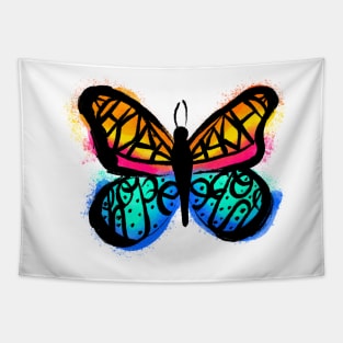 Colorful Hope Butterfly Tapestry