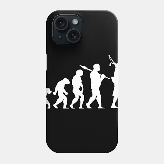 Evolution of a Scottish Bagpiper Logo Humour Funny Phone Case by widapermata95