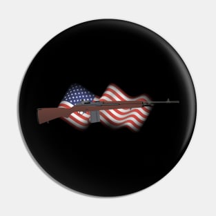 Patriotic M14 Rifle Pin