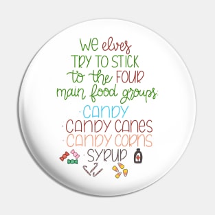 Elf Food Groups Pin