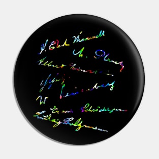 Signatures of famous physicists 2 Pin