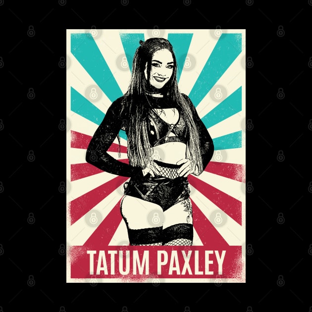 Vintage Retro Tatum Paxley Wrestling by Bengkel Band