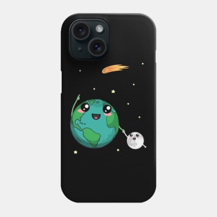 Earth And Moon Cute Uncle Halley Phone Case