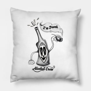 Alcohol crew Pillow