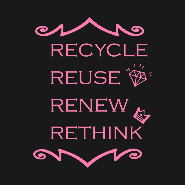 Recycle Reuse Renew Rethink Crisis Environmental Activism by MAGHRIBI