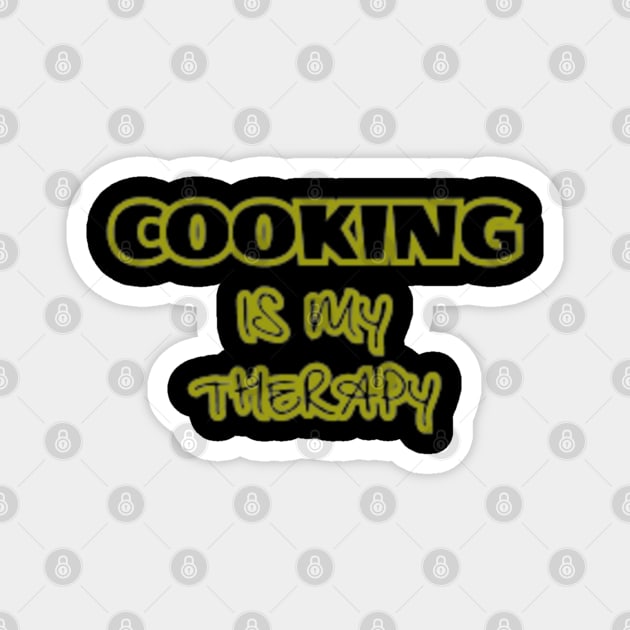 Cooking is my Therapy Magnet by PatBelDesign