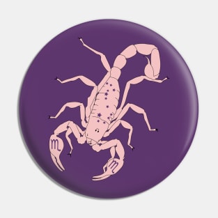 Scorpio (Baby Pink) Pin