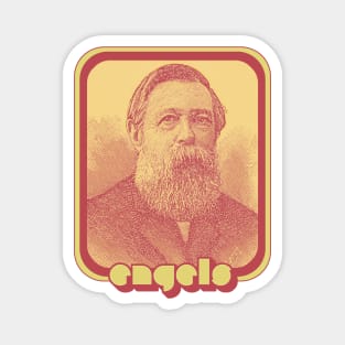 Friedrich Engels // Retro Aesthetic Fan Art Design Magnet