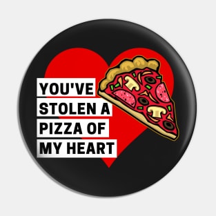 Valentine You've Stolen A Piece of My Heart Pin