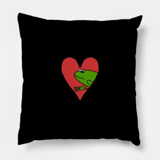 I Love Frogs My Small Valentine Frog Pillow