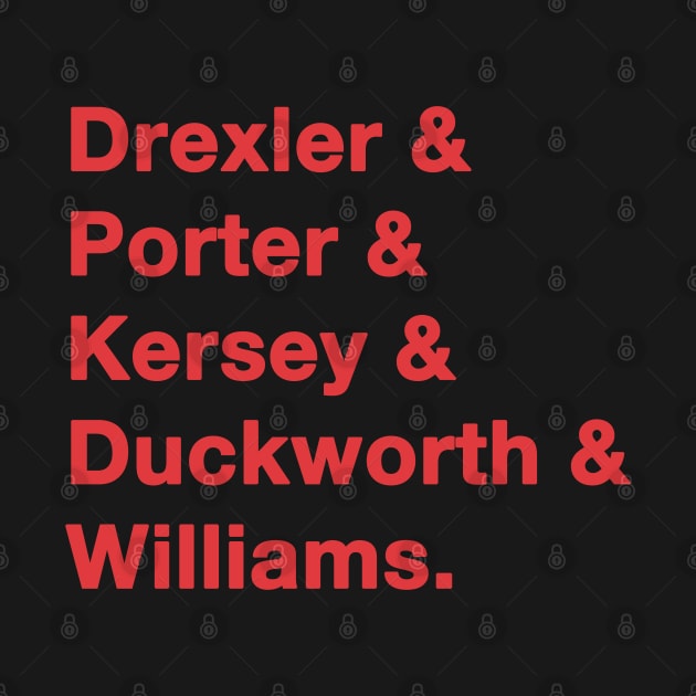 1991 Portland Trailblazer Greats by IdenticalExposure