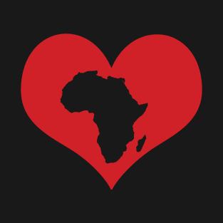 Africa map heart T-Shirt