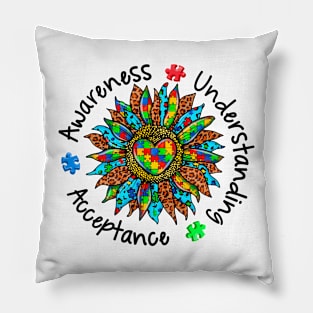 Awareness Understanding Acceptance Autism Awareness Gift for Birthday, Mother's Day, Thanksgiving, Christmas Pillow