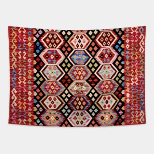 Vintage Uzbekistan Kilim Rug Tapestry