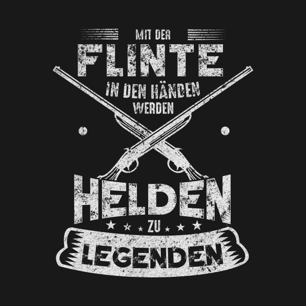 Shirt für Jäger mit der Flinte in den Händen by HBfunshirts