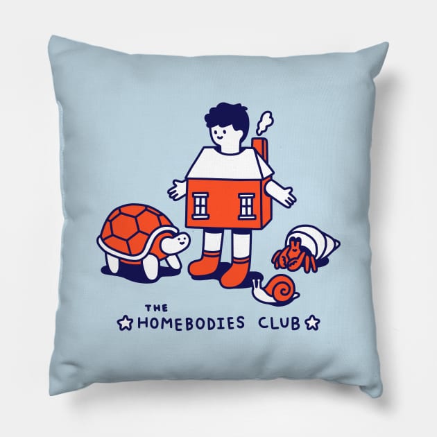 The Homebodies Club Pillow by obinsun