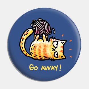 Go Away! Pin