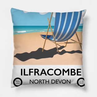 Ilfracombe North Devon travel poster Pillow