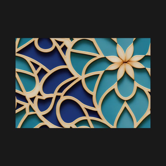 Flower Moroccan Tile Pattern by melbournedesign