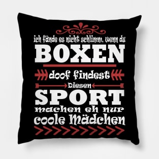 Boxen Mädchensport Hobby Geschenk Boxhandschuhe Pillow