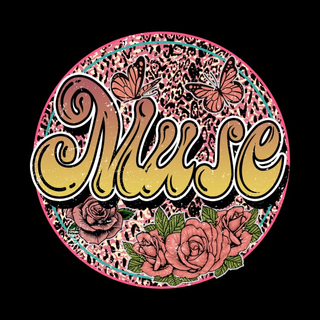 Graphic Muse Proud Name Flower Birthday 70s 80s 90s Vintage Styles by Gorilla Animal