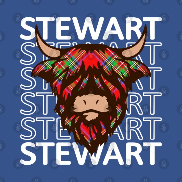 Clan Stewart - Hairy Coo by Taylor'd Designs