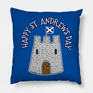 St Andrew's Day Castle Scottish Flag Scotland Pillow