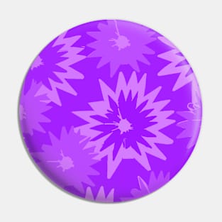 Purple Flowers Pin