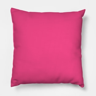 French Rose Pink Plain Solid Color Pillow