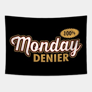 Funny I Hate Monday Retro Vintage Slogan Meme Tapestry