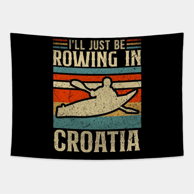 Kayaking in Croatia Tapestry by NeedsFulfilled