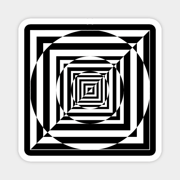 Geometricart Tunnel Magnet by clikforart