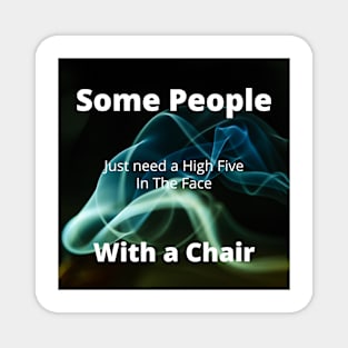 High Five with a Chair Magnet