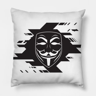 Anonymous (black version) Pillow