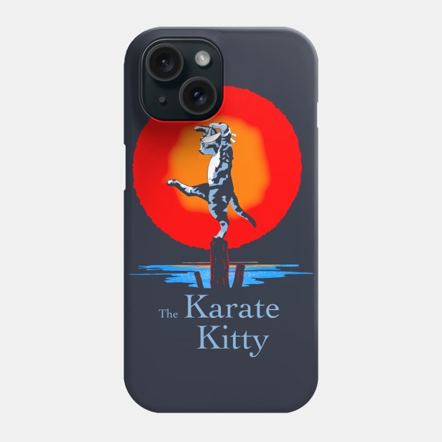 Karate Kitty Phone Case by Malakian Art