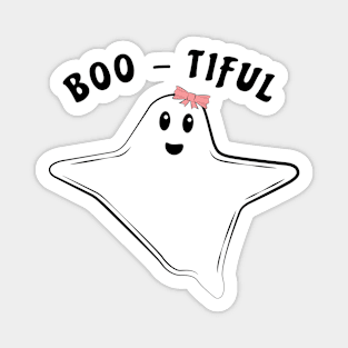 Funny Ghost Pun - Boo-tiful Magnet