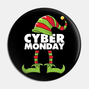 Cyber Monday Elf Squad Funny Shopping Shirt Women Men Pin