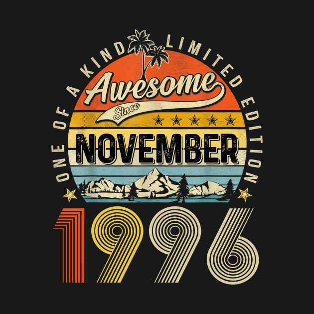 Awesome Since November 1996 Vintage 27th Birthday by Marcelo Nimtz