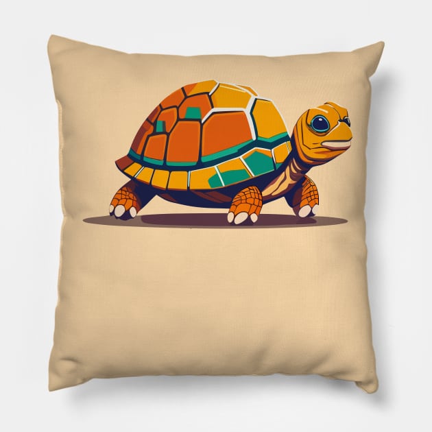 Tortoise Portrait Pillow by SpriteGuy95