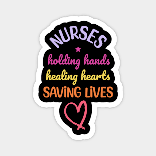 Nurses Unite Healing Bond Caregiver Magnet