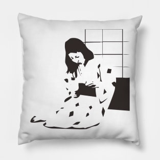 Kimono girl Pillow