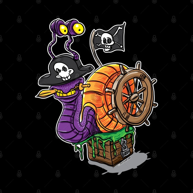 Snail Pirate by eShirtLabs