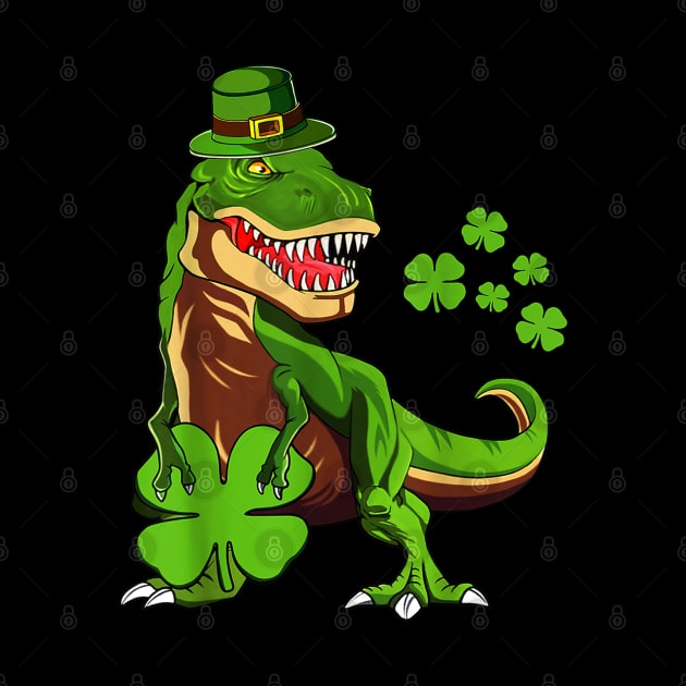 leprechaun T-rex by vintage-corner