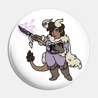 Tiefling Wizard Pin